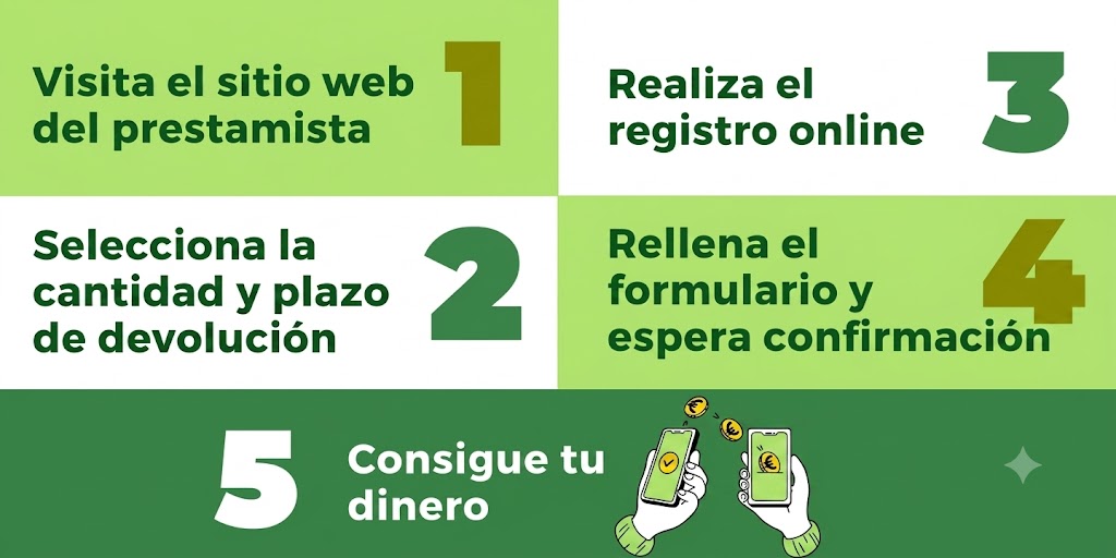 Pasos para solicitar créditos rápidos y microcréditos online